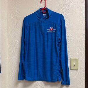 Blue Quarter-Zip Pullover Sportswear long sleeve shirt
